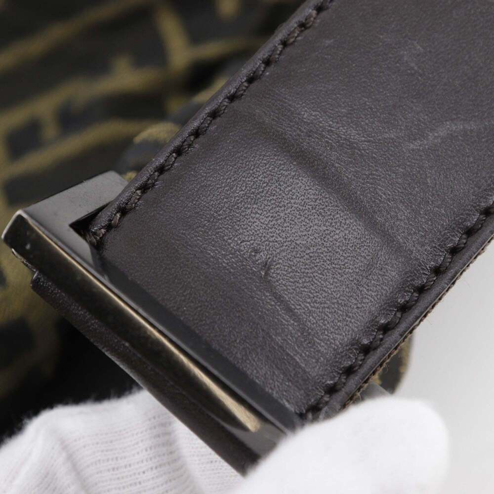 FENDI Brown Canvas Zucca Shoulder Bag - Picture 9 of 14